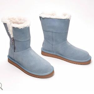 Koolaburra by UGG Suede Zip Short Boots - Aribel size 9 women